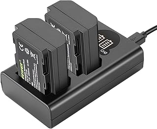 Neewer NP-FZ100 Replacement Battery Charger Set, Compatible with Sony a7IV, a1, a9II, a9, a7SIII, a7RIV, a7RIII, a7III, 2-...