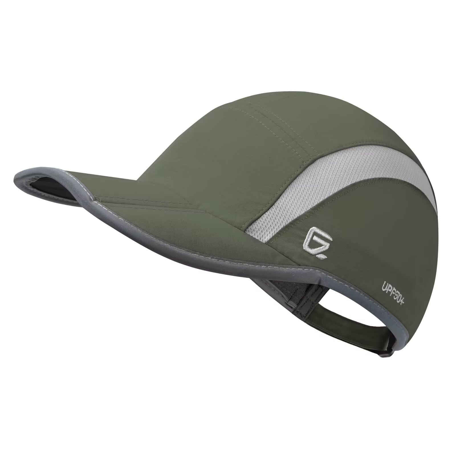 GADIEMKENSD UPF 50+ Folding Reflective Quick Dry Running Cap Breathable