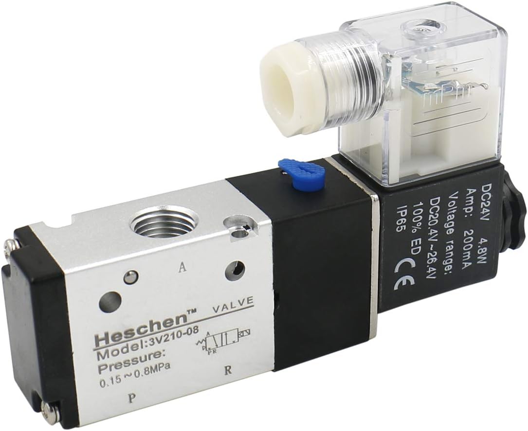 Heschen Magnetventil 3V210-08 DC24V - Pneumatisches Doppelventil Für Industrieanwendungen