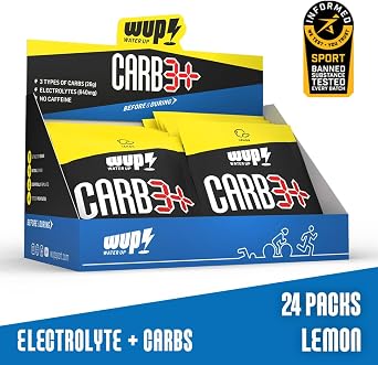 WUP Carb3+, 3 Tip Karbonhidrat, Sodyum, Potasyum, Magnezyum, Limon Aromalı, 24 Saşe Toz Efervesan