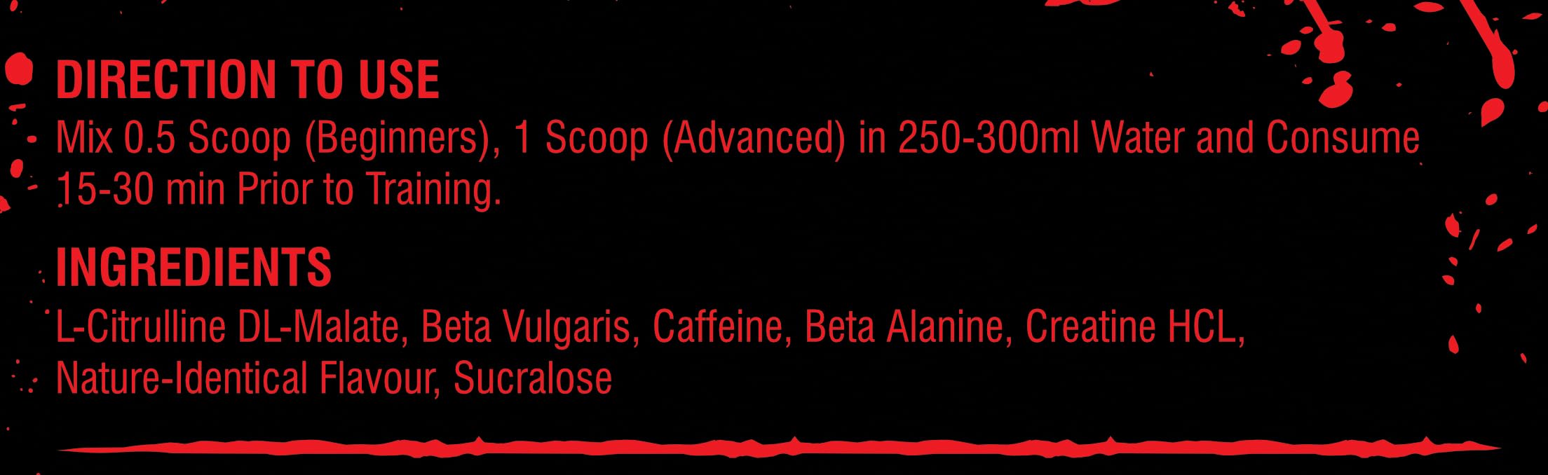 Nutrition Planet Blood Shower Pre Workout (250g, 50 Servings) (Black Currant) 2