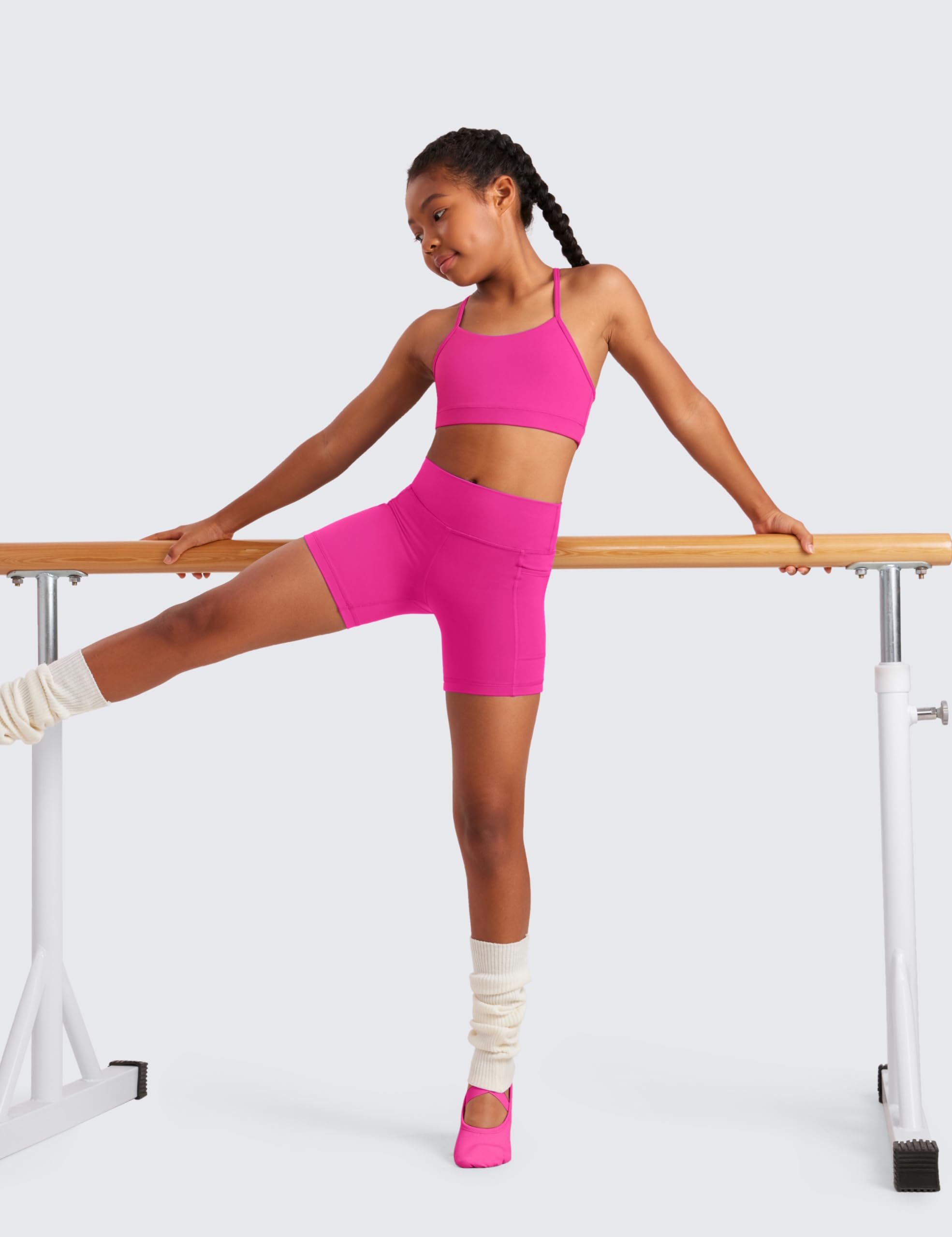 CRZ YOGA Butterluxe Filles Sport Soutien-Gorge Y Dos Yoga Entraînement Bras pour Ados