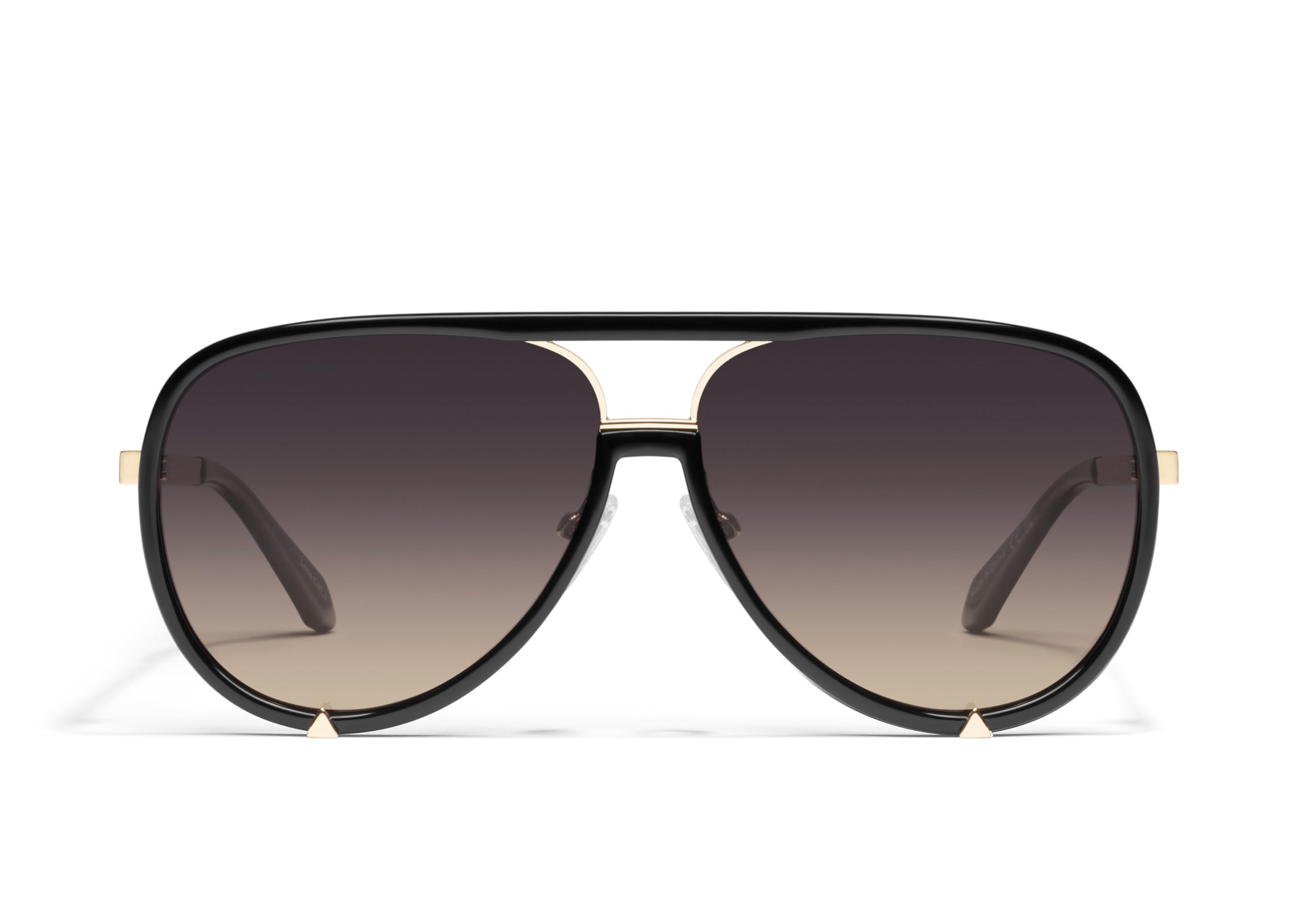 Quay Women's Coffee Run Oversized Round Cat Eye Sunglasses