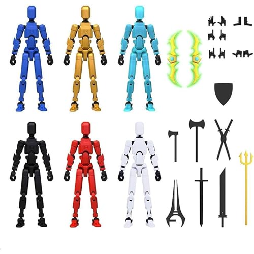 TXT-MATRIXI 6-Piece Articulated Doll Set, 3D Printed