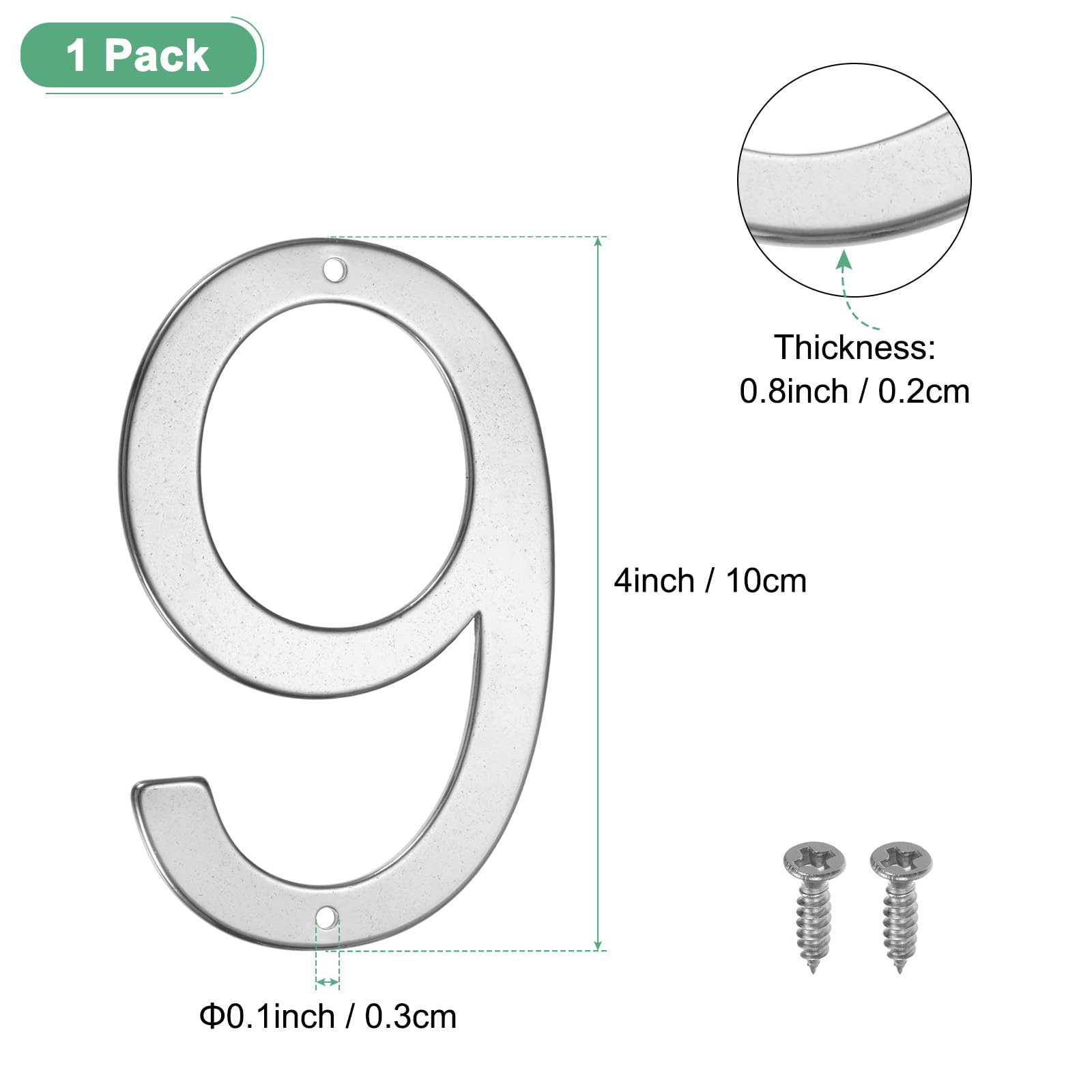 M METERXITY 1-Pack House Number - Image 3