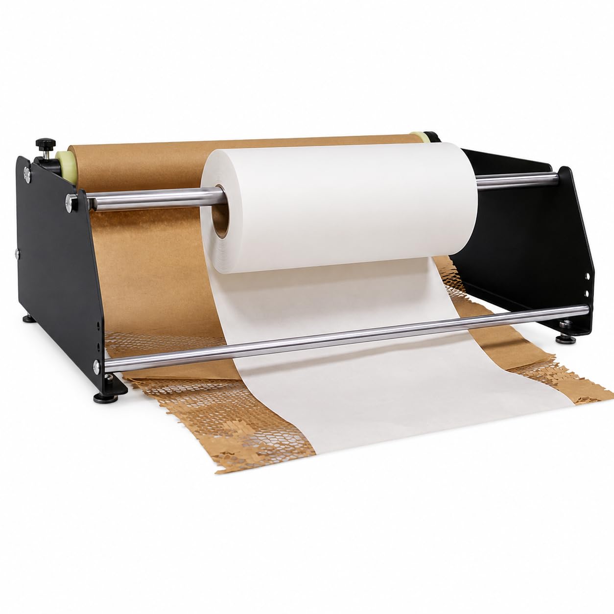 Dispenser manuale del rotolo della carta kraft e scaffale della carta da imballaggio per l'imballaggio, i mestieri, la protezione di scossa e