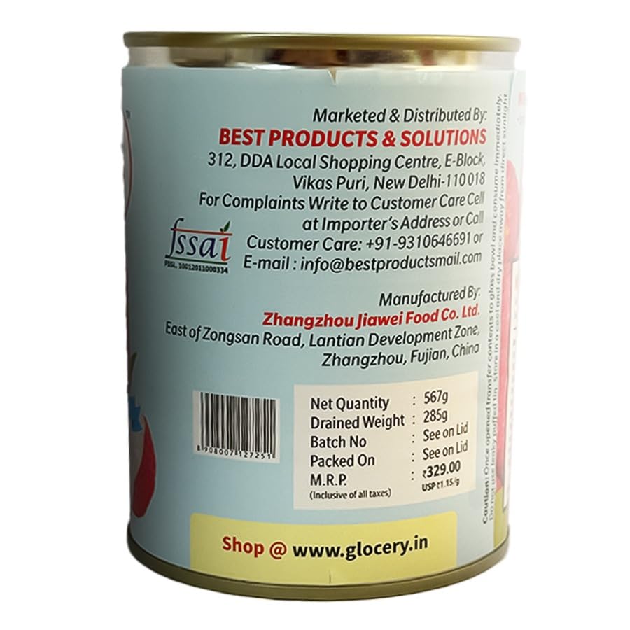 De Besto Premium, Imported Seedless Lychee 567 Gm (Easy Open Can)