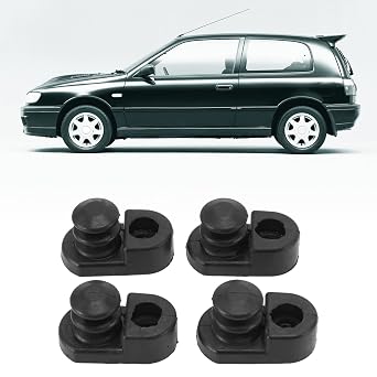 4pcs Car Door Switch Cover Cap, Rubber Replacement Driver Side Left Hand Panel Mirror Control Nissan Door Switch Bumper Cover 253685L300 Fit for Nissan Patrol GQ Y60 GU Y61 Civilian W41