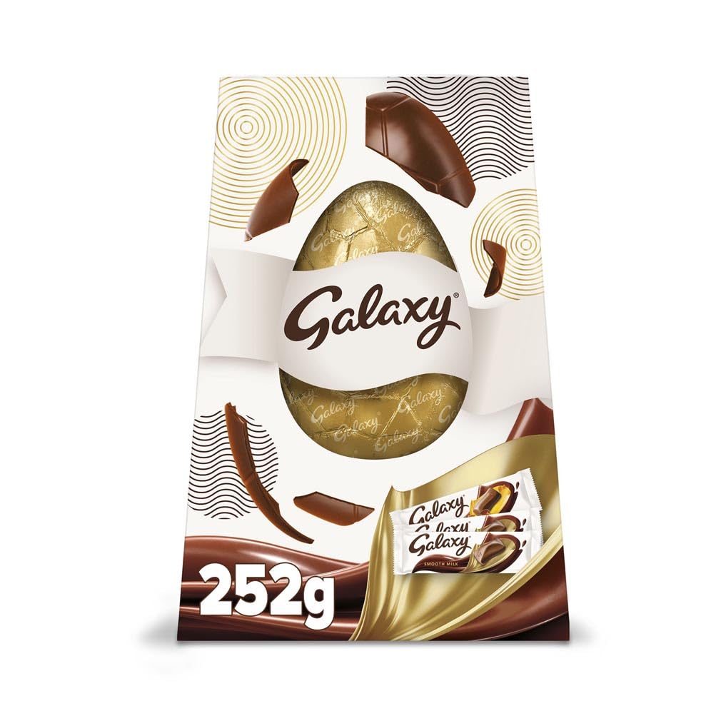 Galaxy Milk Chocolate Bar Indulgence Extra Large Easter Egg, Chocolate Gifts, 252g