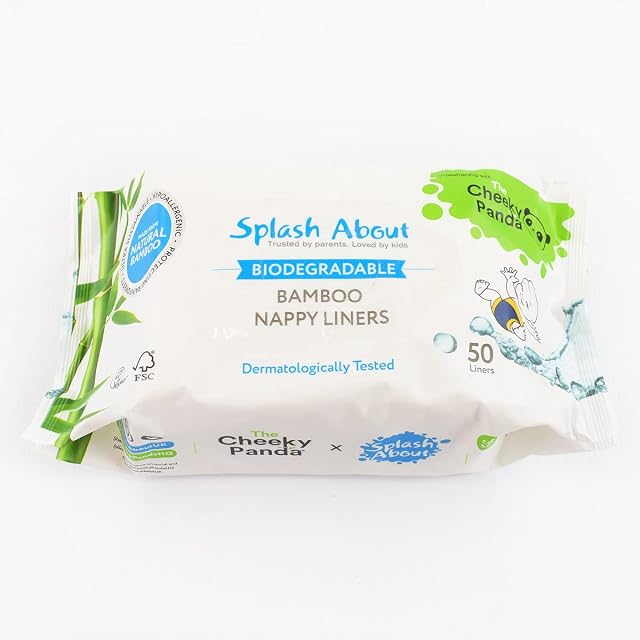 Splash About Kids' Double Pack Nappy Liners, White, One Size