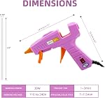 Mini Hot Glue Gun with 30 Glue Sticks and Case Cute Fabric Melt Adhesive Glue Guns Carry Bag Kit for DIY Projects, Arts and Crafts, Home Quick Repairs & Sealing, Artistic Creation