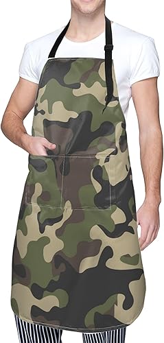 Miniatura 10 de Delantal para mujer con bolsillos prácticos para cocinar
