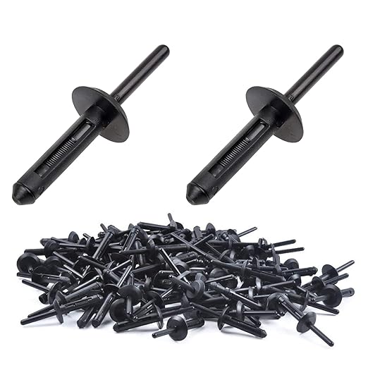 Niteguy 140Pcs Plastic Rivet Clip,Plastic Fasteners Kit Fender Liner