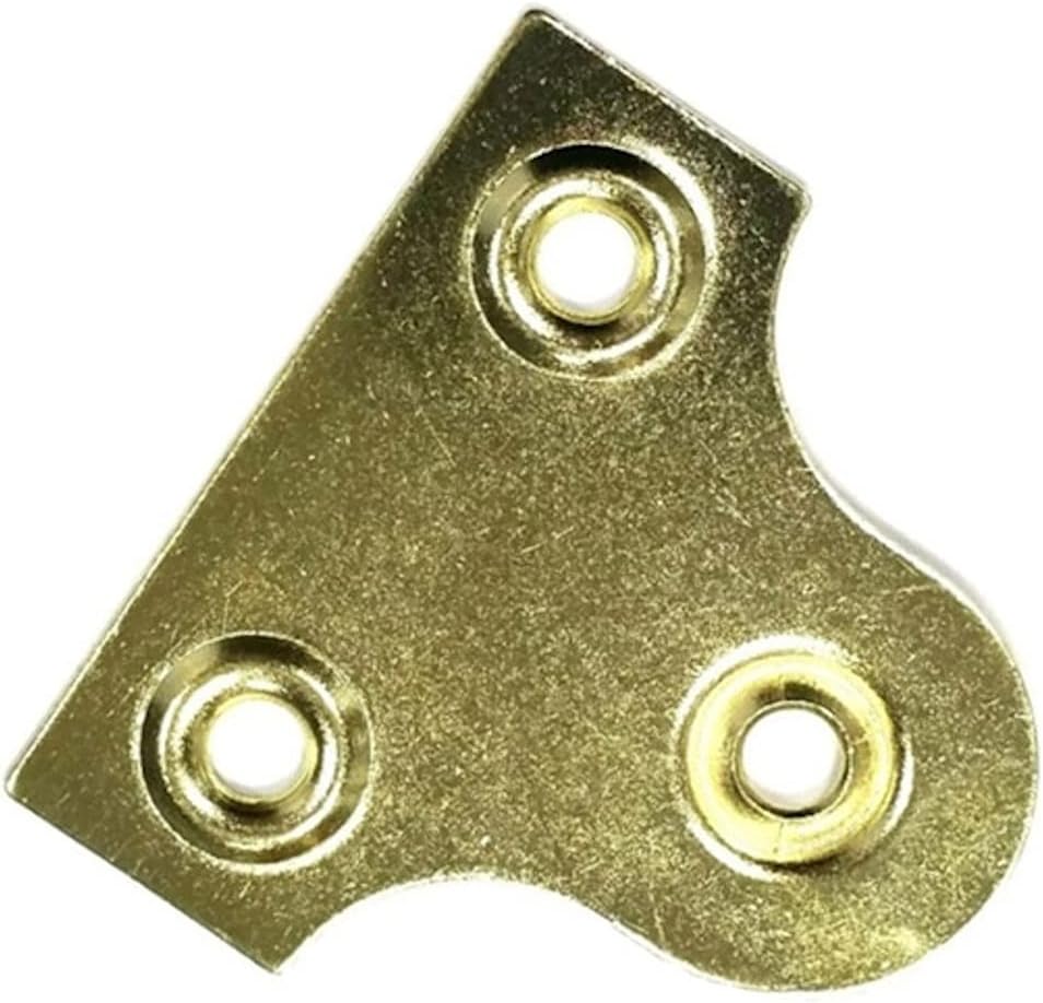 Merriway BH03553 (25 Pcs) EB 25mm (1 inch) Round Glass Picture Hanging Plate Brass Plated - Pack of 25 Pieces