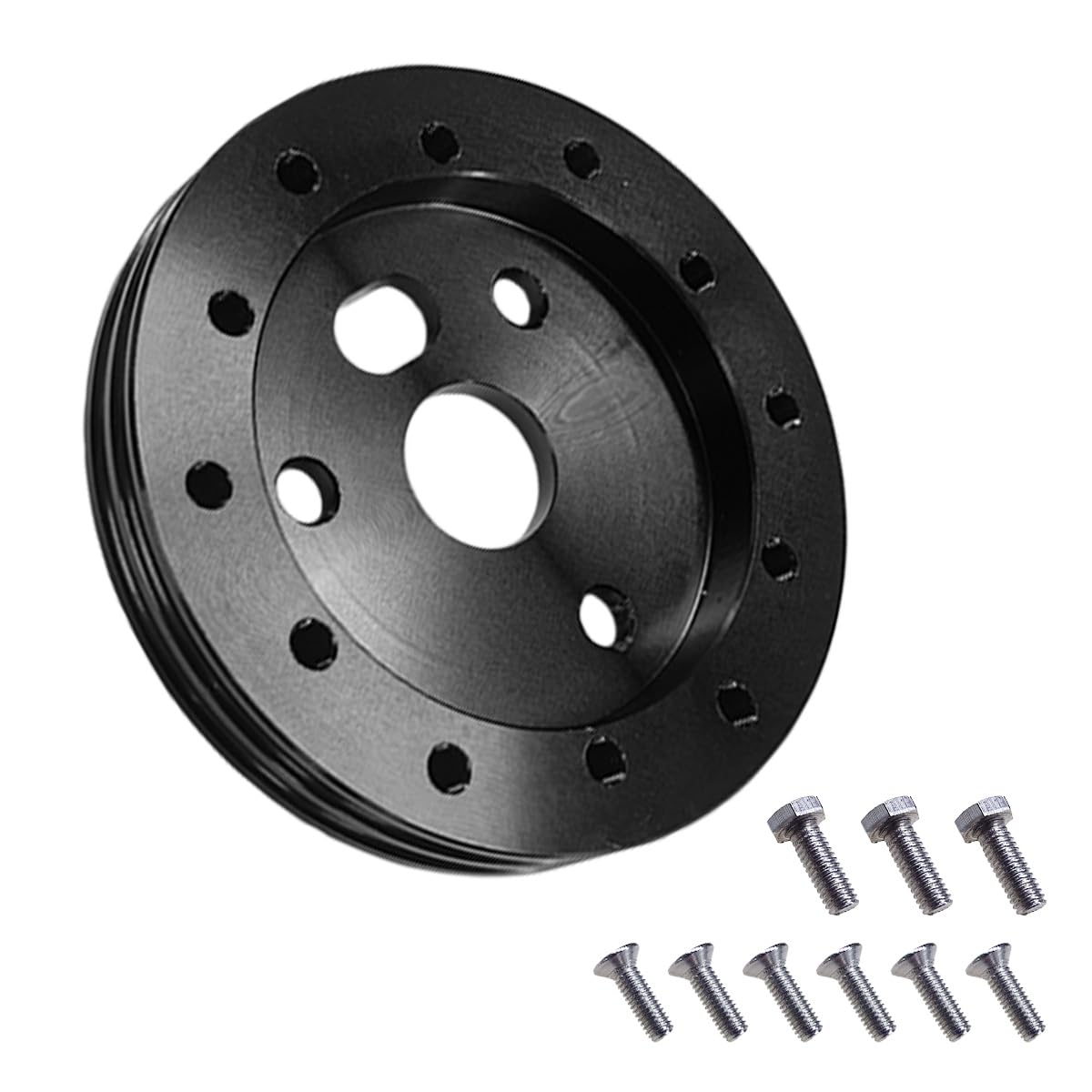 Photo 1 of 0.5" Steering Wheel Hub Adapter Spacer, Grant Steering Wheel Adapter Boss Kit for Conversion 6 Hole to 3 Hole (Black, 0.5 inch)