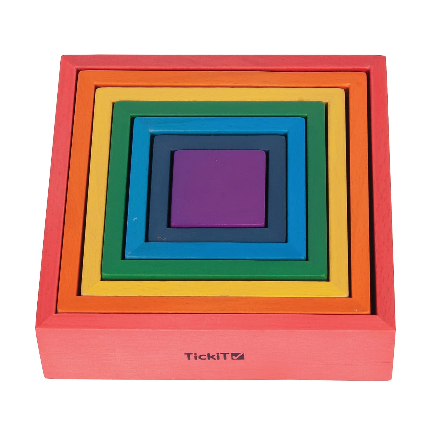 TickiT 73416 Wooden Rainbow Architect Squares