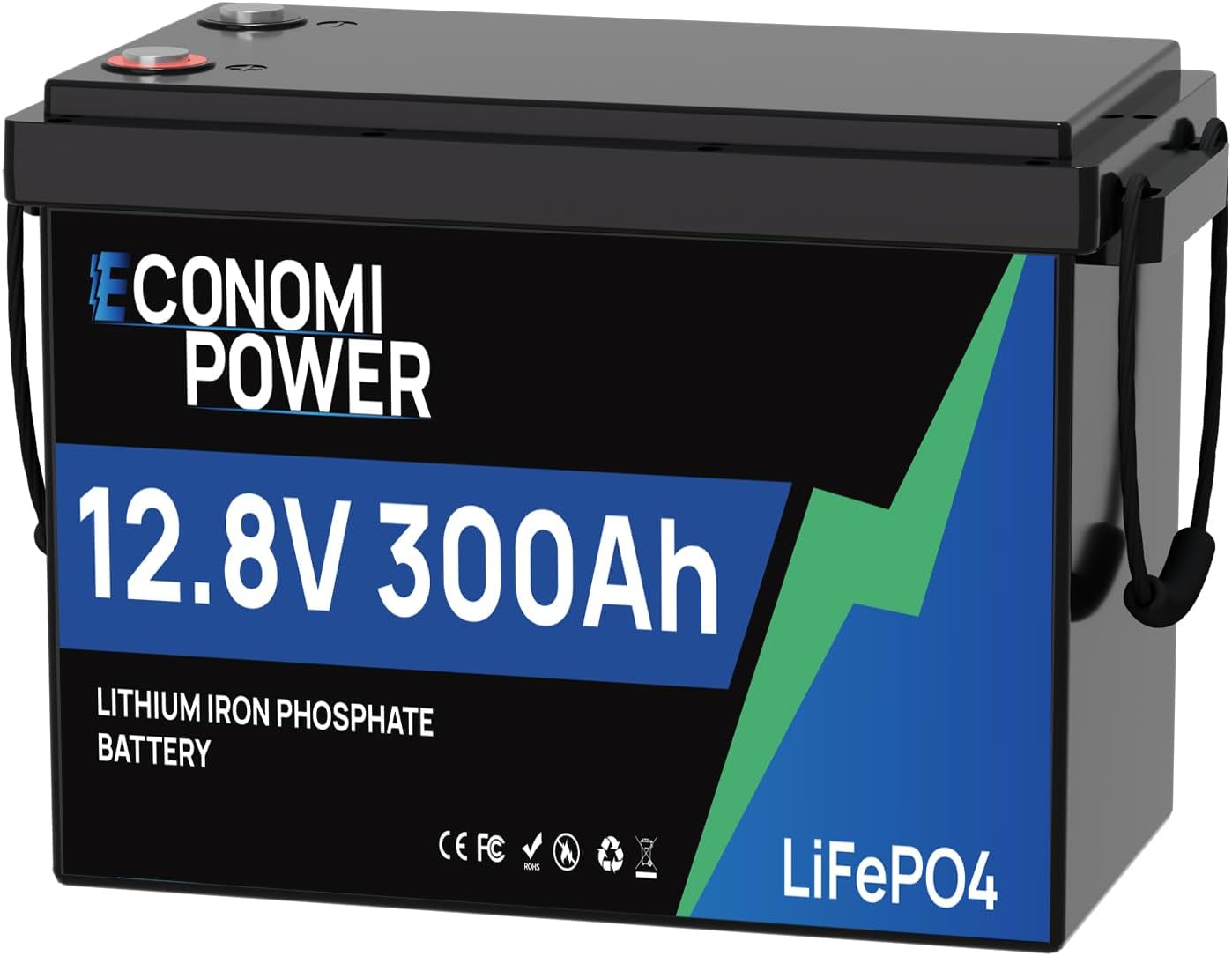 LiFePO4 300Ah 12V Batterie - 3840Wh Lithium Akku Mit 200A BMS Für Solar & Wohnmobil