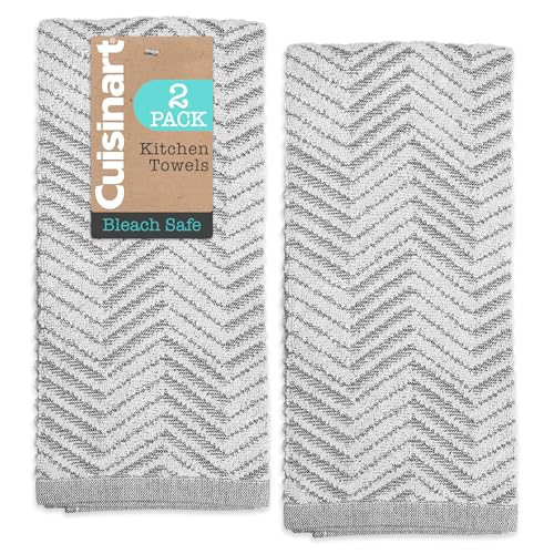 Image of Best Brands Cuisinart Cotton Kitchen Towels, 2-Pack 18x28, Bleach Safe