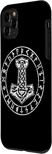 Vista 77 de Funda para iPhone 14 Mjolnir Thor Hammer Viking Norse Mythology