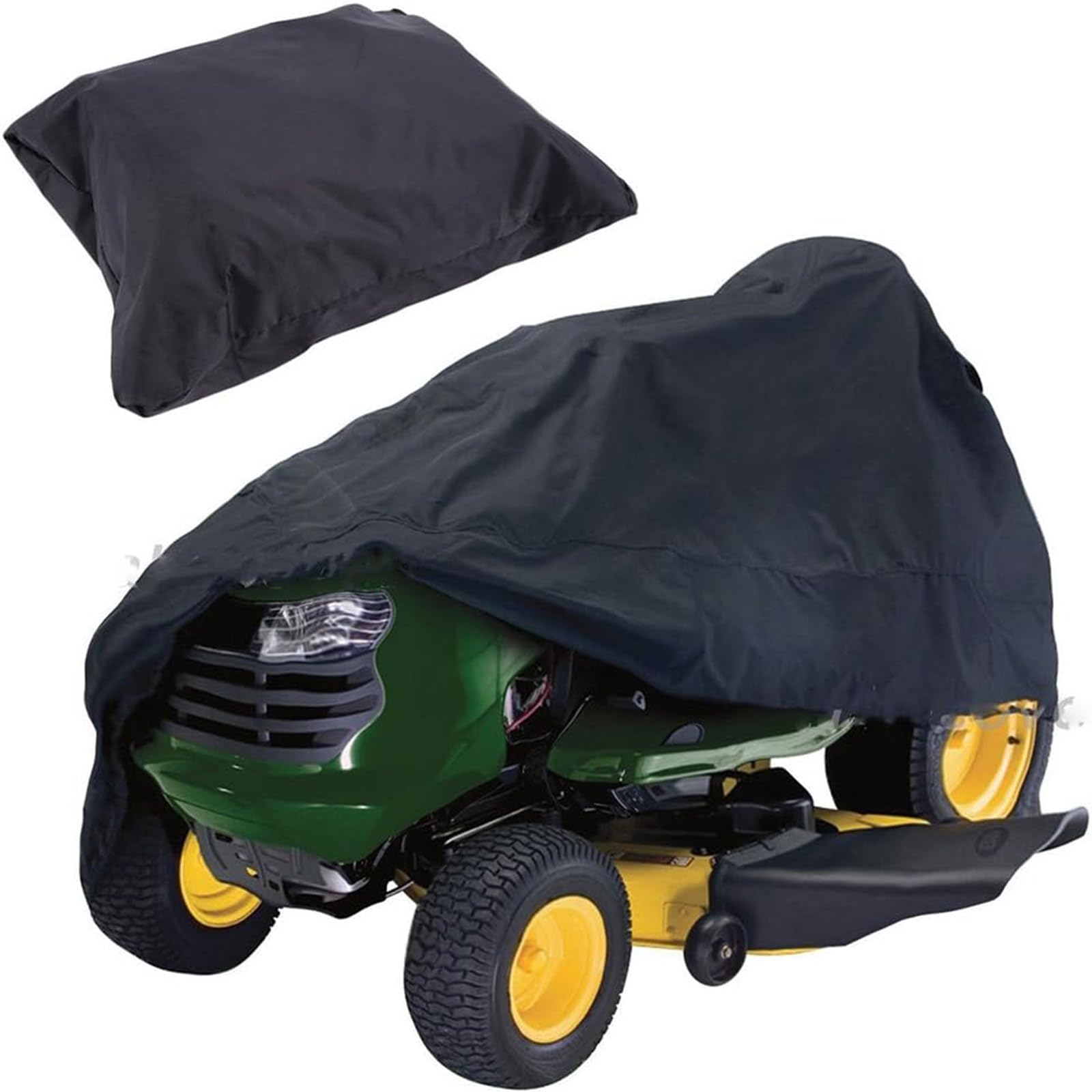 1 funda protectora impermeable para cortacésped (Negro, 245 x 50 x 140 cm)
