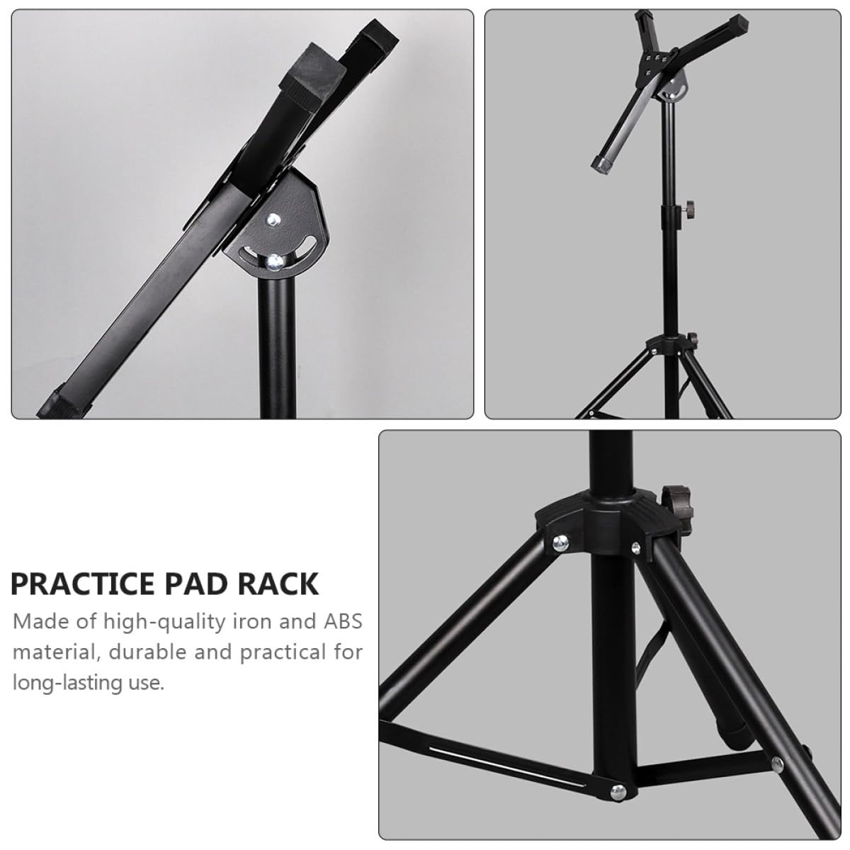 PRETYZOOM Supporto per Strumenti di Pratica per Batteria Pad da Allenamento, Supporto Rullante Batteria Portatile per Musicisti, per Esercizi in Sala Prove e Lezioni
