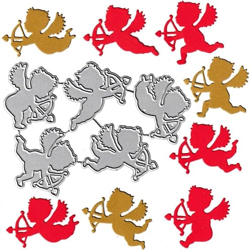 Miniatura 7 de 8 piezas de metal troqueladas de flecha de corazón de amor, troqueles de corte de encaje de amor, plantillas de molde para manualidades, plantillas