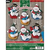Bucilla 86826 Snowday Funday Ornament Kit