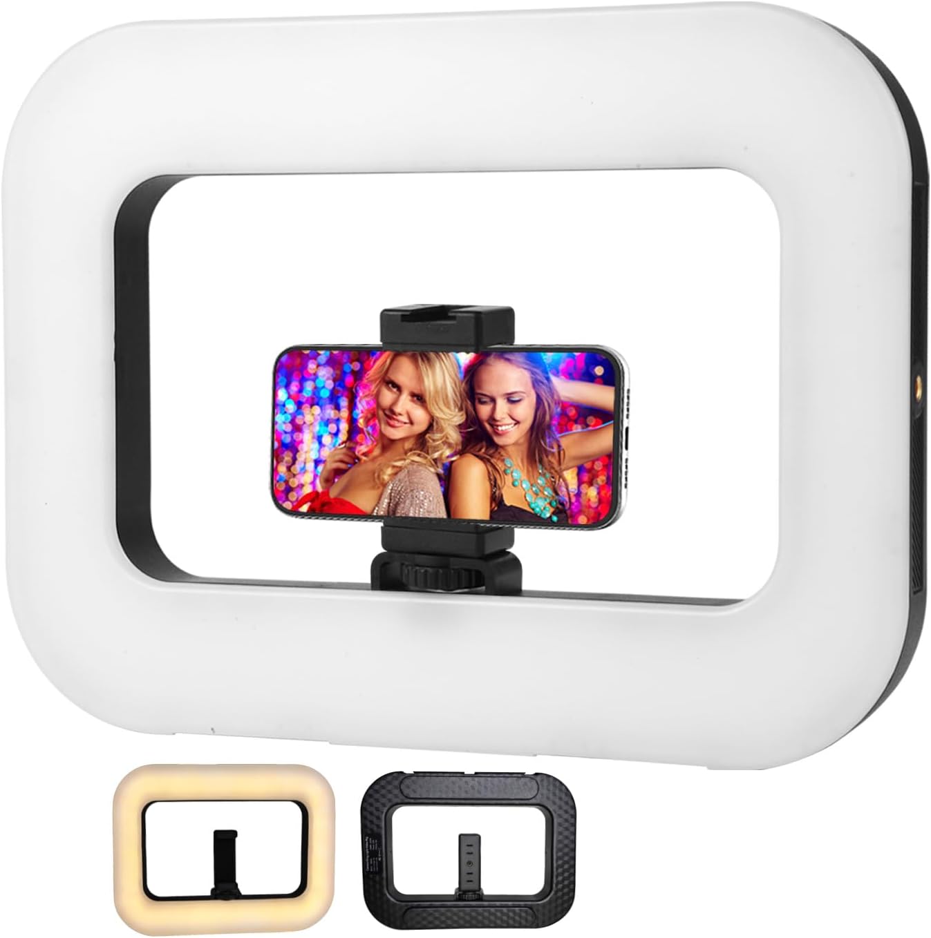 Portable Ring Light,Handheld Selfie Light Kit,LED Phone Video Stabilizer Light with 8000mAh Battery for iPhone Light Video Recording,Camera Video, YouTube, TikTok,Makeup Lights