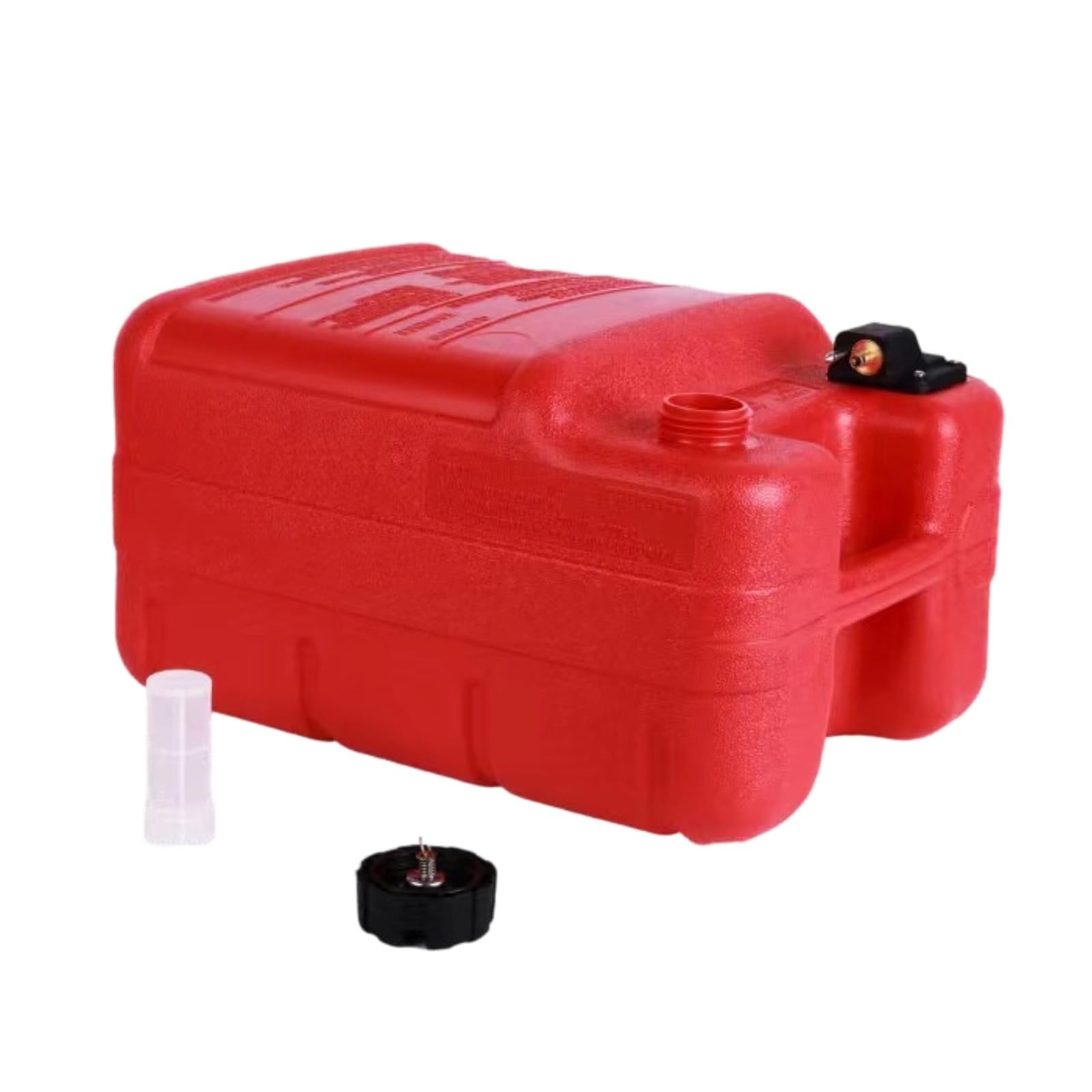 Serbatoio Carburante Fuoribordo Serbatoio Benzina Barca Tanica Motore Nautica Portatile in Plastica con Manico Riempimento Superiore Sicuro con Tappo
