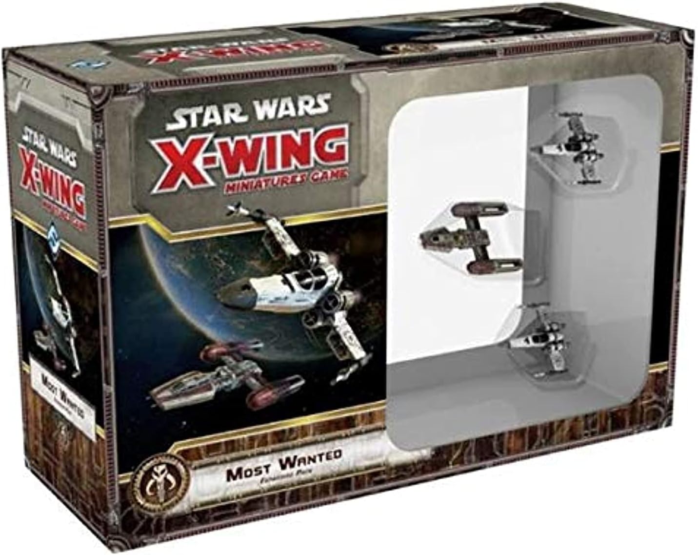 Star Wars X-Wing 1st Edition Miniatures Game Most Wanted EXPANSION PACK - Forge Your Fleet! Strategy Game for Kids & Adults, Ages 14+, 2 Players, 30-45 Minute Playtime, Made by Atomic Mass Games