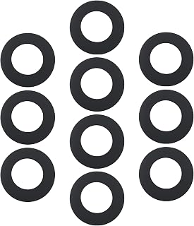 10 Piezas de Arandela de Grifo de Pilar BSP de 1/2" de Repuesto Arandela de Grifo de Nitrilo Central de 22 Mm para Fijar Grifos A Lavabos