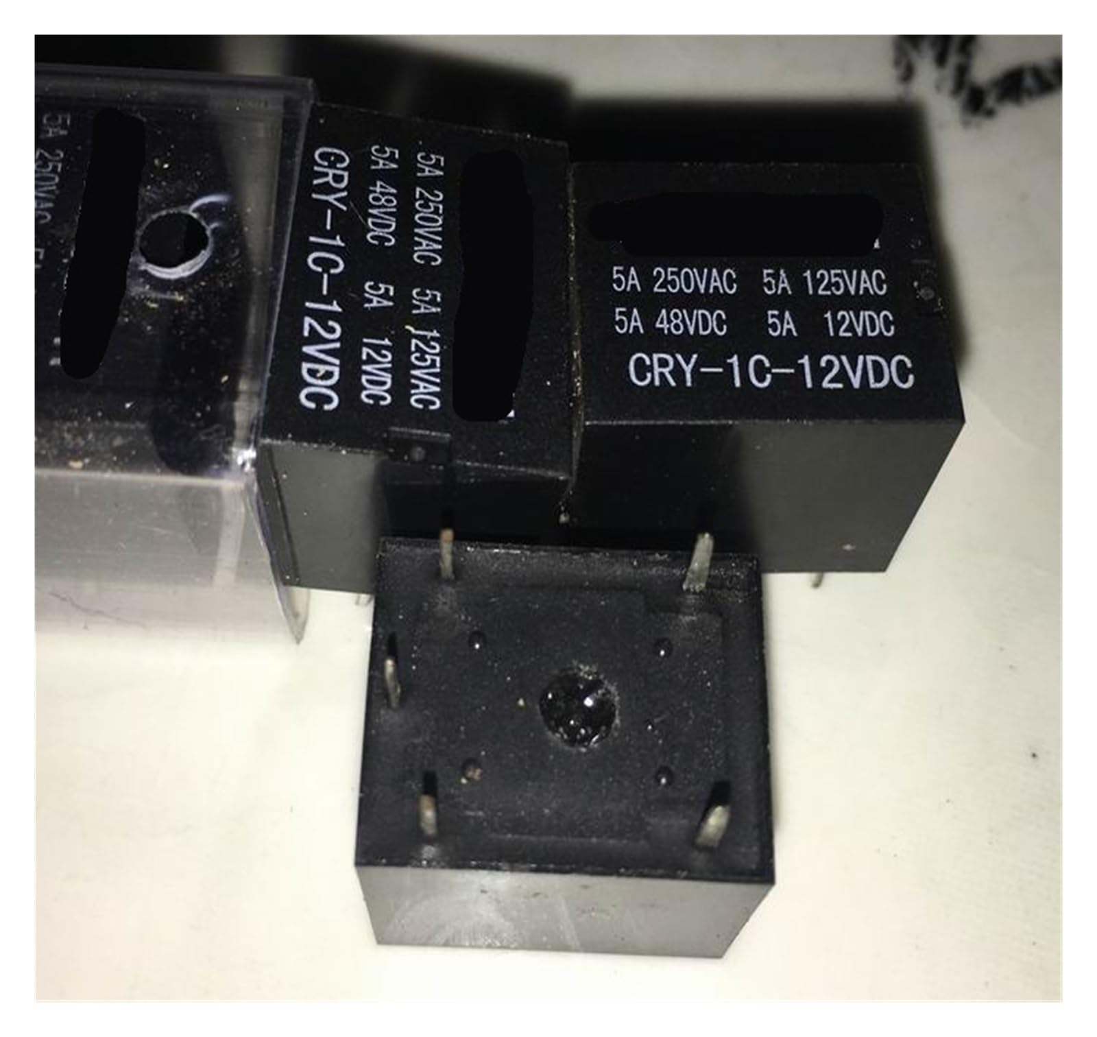 Relé CRY-1C-12VDC interruptor electromecánico T73-1C-12V-5A miniatura de 5 pines 3
