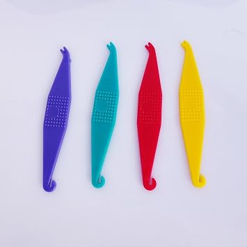 Easyinsmile Disposable Plastic Orthodontic Elastic Placers Assorted Colors (10 pcs)