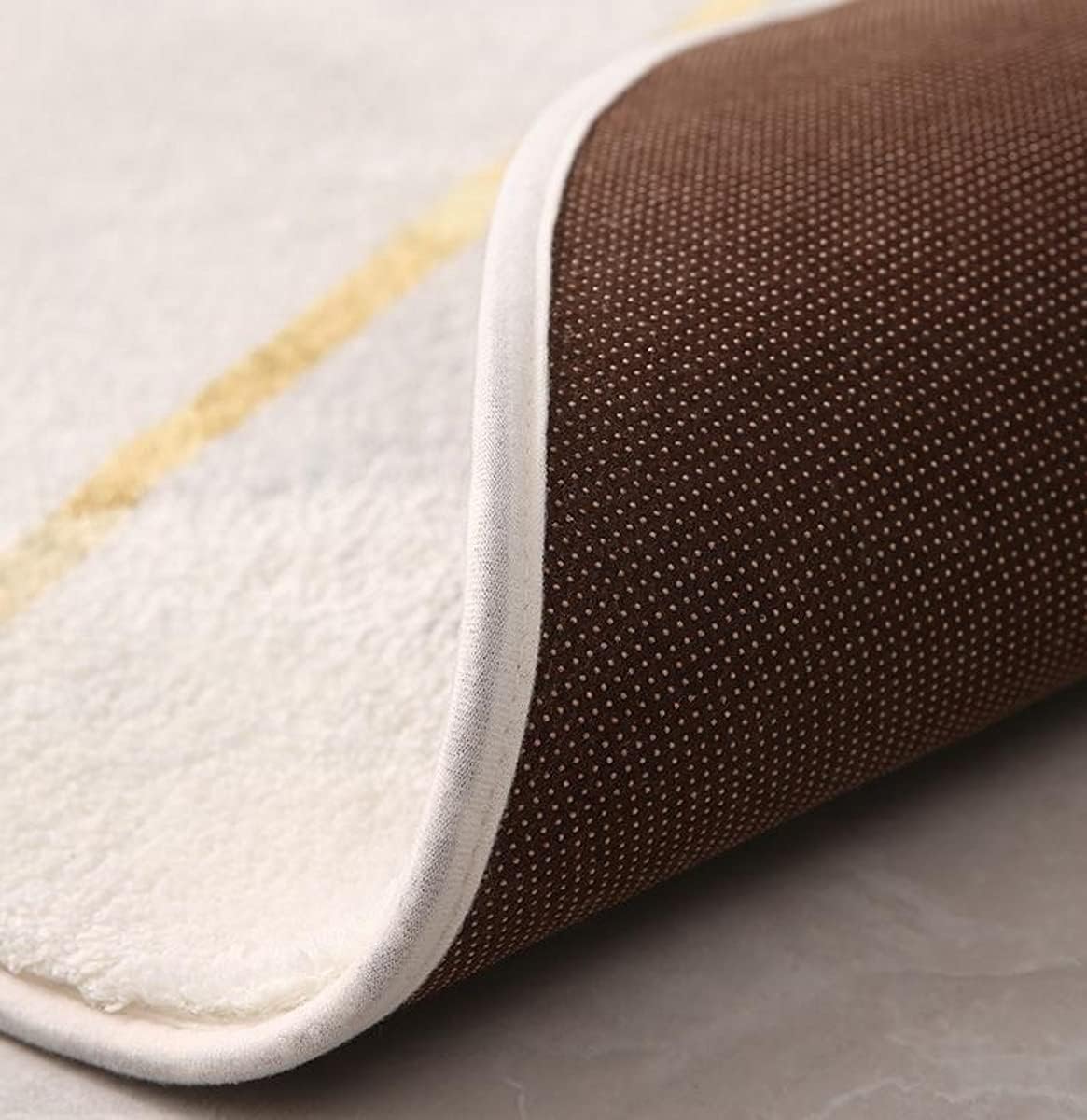 Blue Grey Marble Pattern Wool Abstract Area Rugs for Livingroom Bedroom Gold Line Modern Geometric Carpets Rugs Under Coffee Table Indoor Soft Runner Rugs Lux Diningroom Playroom Rugs 4x6ft