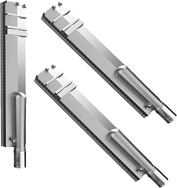 16 1/8" Cast Stainless 304 Bull Burner Replacement Parts for Bull Lion Cal Flame Blaze Aussie Bakers Chefs Turbo Coyote Jenn Air Nexgrill Charbroil 3-pc