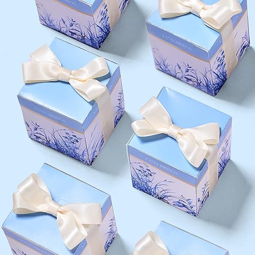 Miniatura 4 de YAMA Cinta de satén de doble cara, 58 pulgadas, 25 yardas para envolver paquetes de regalo, diseño floral, fabricación de clips de lazo,