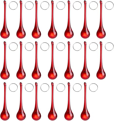 LONGWIN 20pcs 3inch Crystal Teardrop Chandelier Pendant Parts Wedding Party Christmas Tree Decorations Ornaments