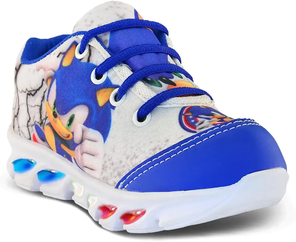 tenis de led infantil masculino sonic com luzinha meninos