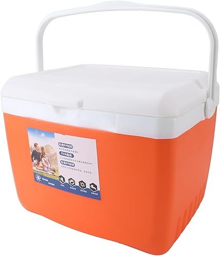 Miniatura 9 de Enfriador portátil aislado con asa, caja de hielo portátil, enfriador de campamento, bolsa térmica portátil para campamento, portón trasero, playa,