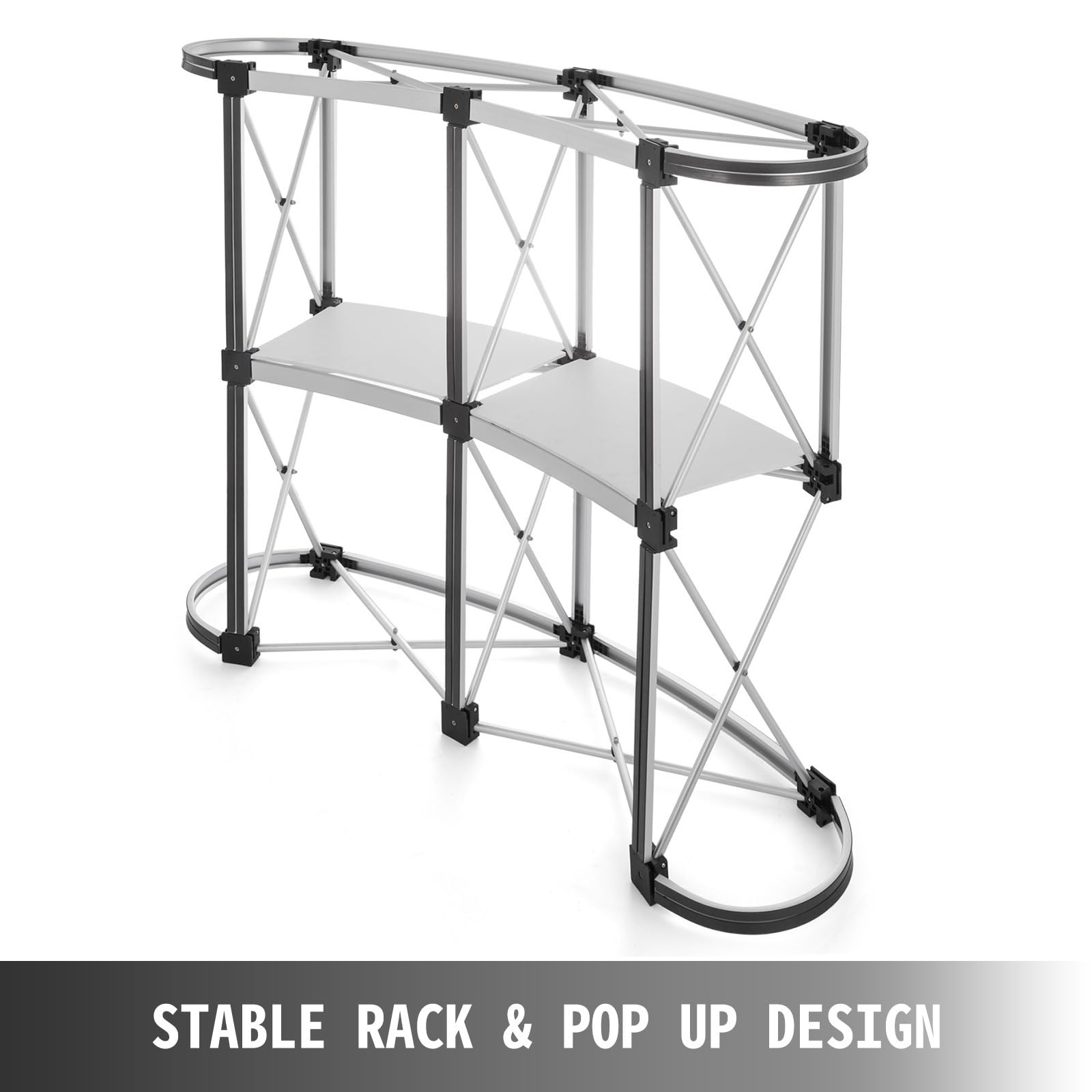 51x38.5 Pouce Portable Pop Up Salon D'exposition Affichage Comptoir Promotion Podium Table Stand avec Mur Carry Sacs Assurer la Stabilité