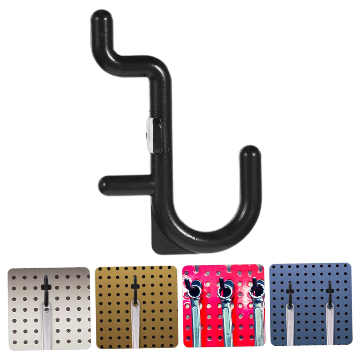 SOLUSTRE 320stücke Kunststoff Pegboard Haken Förmige Haken Für Lochplatten Für Garage Und Wohnräume Vielseitige Aufbewahrungslösungen Für Werkzeuge Und Zubehör