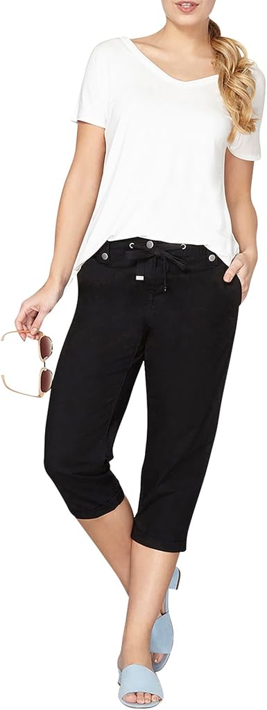 Poplin Crop Trousers 