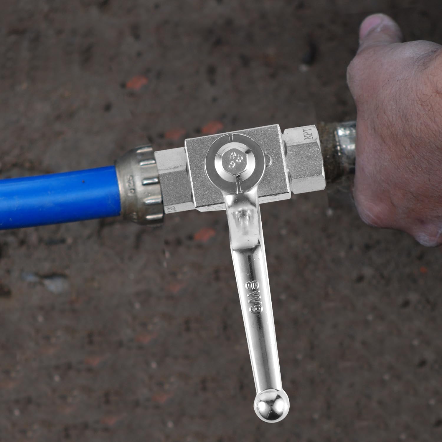 NQEUEPN High Pressure Washer Ball Valve Kit, Premium Stainless Steel 1/4 Ball Valve Kit Easy to Open and Close Designed Specifically for Pressure Washing Hoses