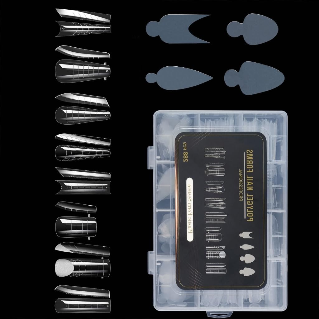 Nail Form Mould French Line Stickers Poly Gel Acrylic Nail Mold Manicure Tool