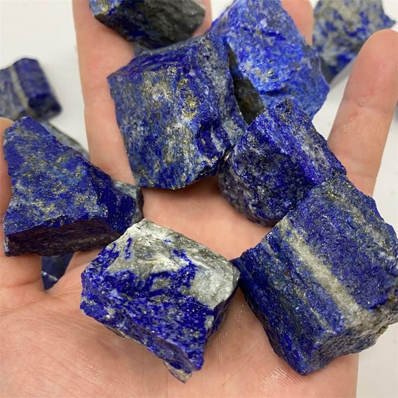AtkitS Natural Lapis Lazuli Stone Crystal Bule Color Rough Stone Mineral Home Decor Fish Tank Flower Crystal Decoration (Size : 160-200g (1pcs))
