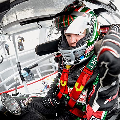 Ding.pai Seat Bealt 5-Point Racing Safety Harness With Ultra Comfort Heavy Duty Shoulder Pads Universal Polyester Safety Harness Fit Sports Car Racing Car Utv Atv Car Red #TOP5