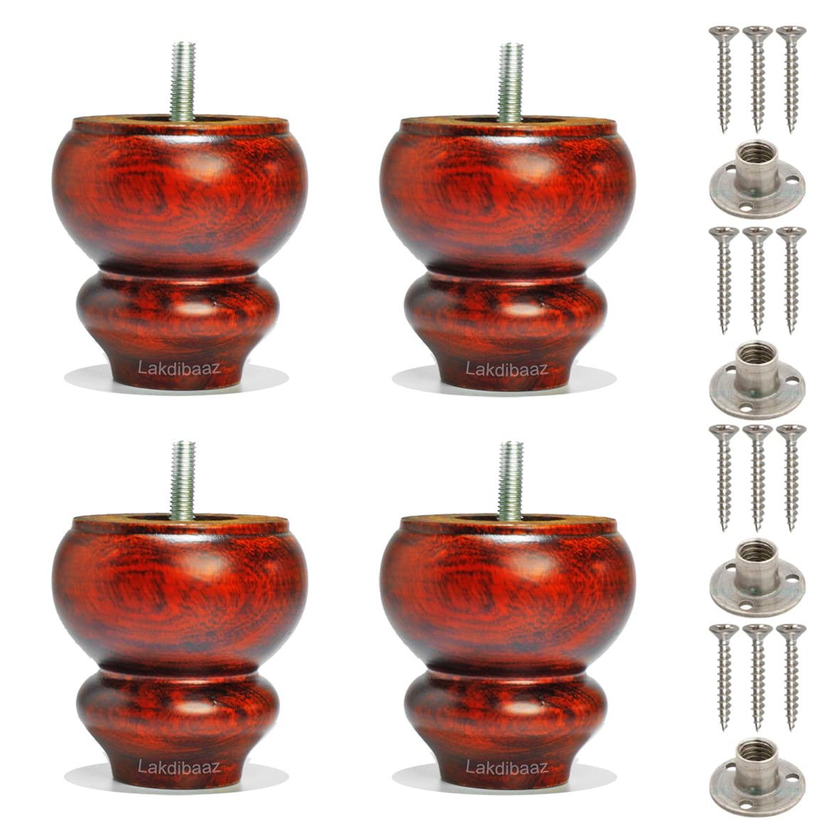 Luxury Wooden Sofa Leg Chair Legs Teak (SF9T-3Inch-4Pc)