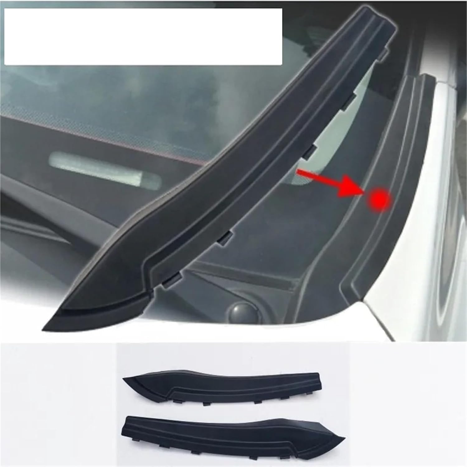 Windshield Wiper Cowl Cover Panel 2X for Jac Ruifeng S3 Car Front Windshield Wiper Cover