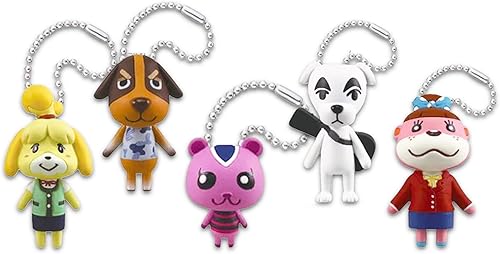 Miniatura 2 de Nintendo Animal Crossing - Juego de bolsas ciegas para fiestas – Paquete con 6 llaveros de cruce de animales, figuras misteriosas y calcomanías, más