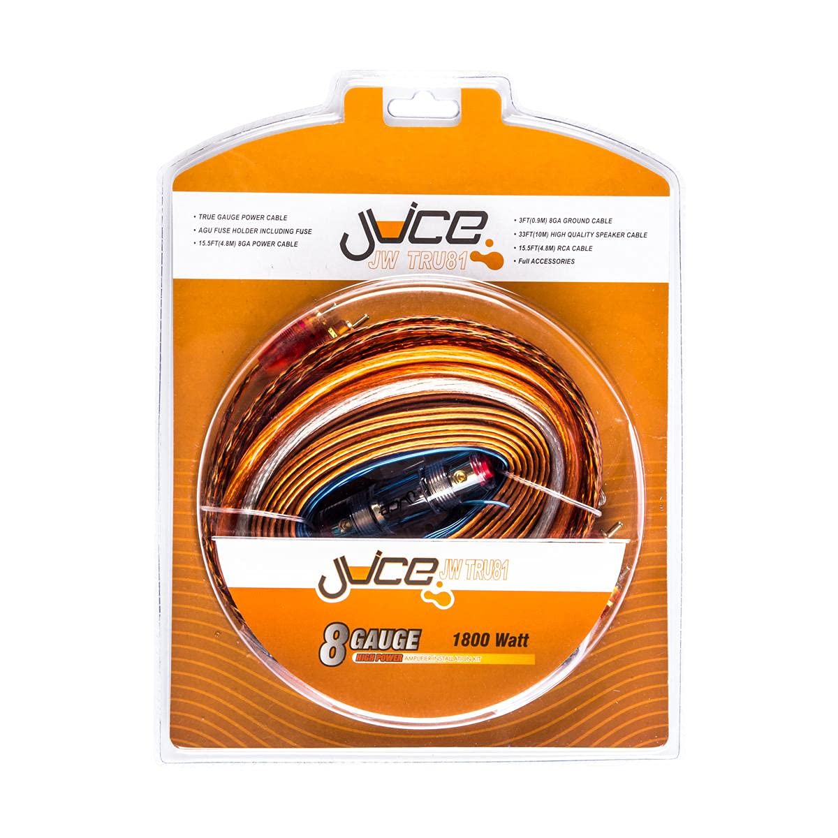 Juice Gold Jwtru21 2 Gauge High Power Amplifier Wiring Kit 3800W